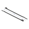 Delock Kabelbinder mit flachem Kopf L 110 x B 2,5 mm 100 Stück schwarz