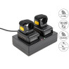 Delock Ringbarcode Scanner 1D und 2D mit 2,4 GHz oder Bluetooth (2 Stück) + Ladestation