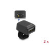 Delock Ringbarcode Scanner 1D und 2D mit 2,4 GHz oder Bluetooth (2 Stück) + Ladestation