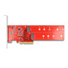 Delock PCI Express x8 Karte zu 2 x intern NVMe M.2 Key M 110 mm - Bifurcation - Low Profile Formfaktor