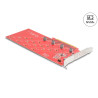 Delock PCI Express x16 Karte zu 4 x intern NVMe M.2 Key M 110 mm - Bifurcation