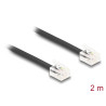 Delock Telefonkabel RJ11 Stecker zu RJ11 Stecker schwarz 2 m