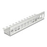 Delock Keystone Metall Halterung 12 Port für Hutschienen und Wandmontage