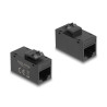 Delock Keystone Modul RJ45 Buchse zu RJ45 Buchse Cat.6A UTP schwarz