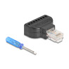 Delock RJ45 Stecker zu Terminalblock mit Schraubendreher Cat.5e