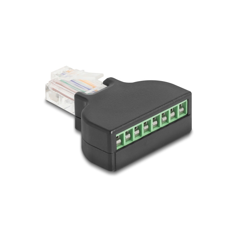 Delock RJ45 Stecker zu Terminalblock mit Schraubendreher Cat.5e