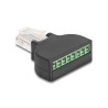 Delock RJ45 Stecker zu Terminalblock mit Schraubendreher Cat.5e