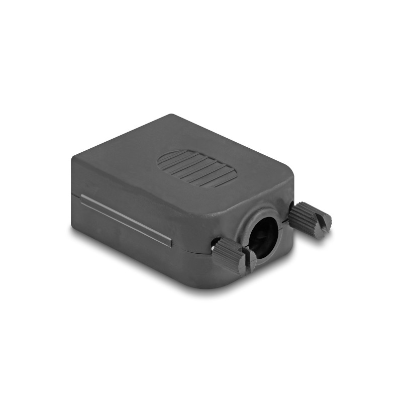 Delock Sub-D Steckergehäuse 9 Pin Seriell aus Kunststoff inklusive Terminalblock Steckerverbinder Buchse für RS-232/RS-485/CANBU