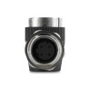 Delock M12 Adapter D-kodiert 4 Pin Buchse zu RJ45 Buchse zum Einbau rund 90° gewinkelt