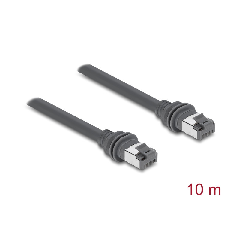 Delock RJ45 Patchkabel Cat.6 kompatibel mit Starlink Gen3 - 10 m grau