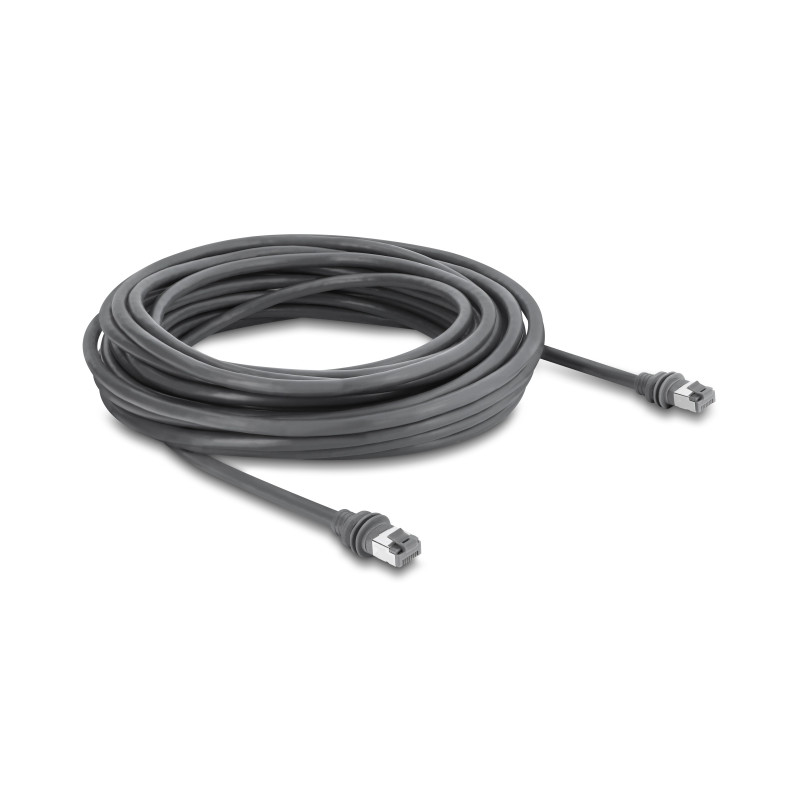 Delock RJ45 Patchkabel Cat.6 kompatibel mit Starlink Gen3 - 10 m grau