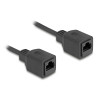 Delock RJ45 Spiralkabel Buchse zu Buchse Cat.5e UTP 0,8 m bis 2 m schwarz