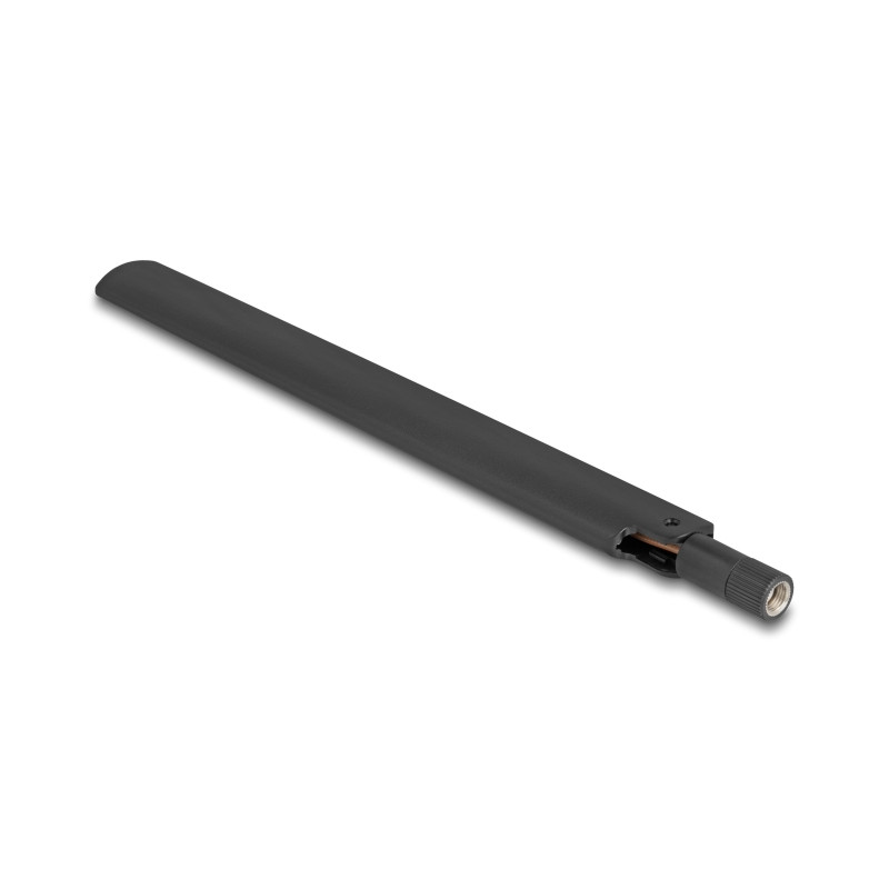 Delock WiFi 6 Antenne RP-SMA Stecker 3 - 6 dBi omnidirektional mit Kippgelenk schwarz