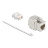 Delock Keystone Modul RJ45 Buchse zu LSA Cat.8.1 STP mit Metall Latch werkzeugfrei