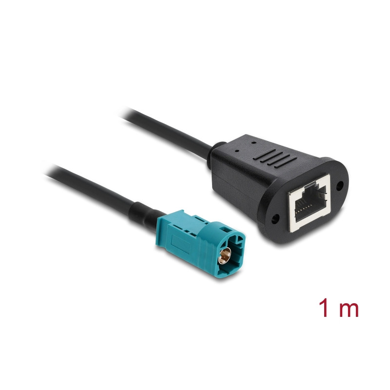 Delock Kabel HSD Z Stecker zu RJ45 Buchse 1 m