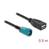Delock Kabel HSD Z Stecker zu USB 2.0 Typ-A Buchse 0,5 m