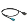 Delock Kabel HSD Z Stecker zu USB 2.0 Typ-A Buchse 0,5 m
