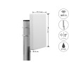 Delock WiFi 6 MIMO Antenne 2 x N Buchse 8 dBi direktional Mastmontage outdoor