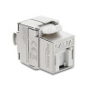 Delock Keystone Modul RJ45 Buchse zu LSA Cat.6A geschirmt werkzeugfrei mit Staubschutzklappe
