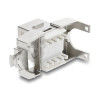 Delock Keystone Modul RJ45 Buchse zu LSA Cat.6A geschirmt werkzeugfrei mit Staubschutzklappe