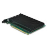 Delock PCI Express 5.0 x16 Karte zu 4 x intern NVMe M.2 Key M mit Kühlkörper - Bifurcation