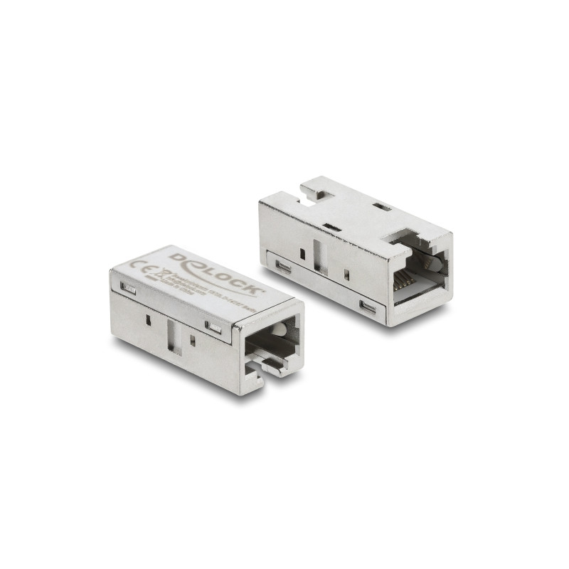 Delock Adapter Kupplung RJ45 Buchse zu Buchse Cat.6A Metall