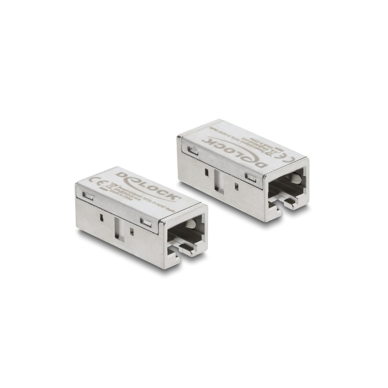 Delock Adapter Kupplung RJ45 Buchse zu Buchse Cat.6A Metall