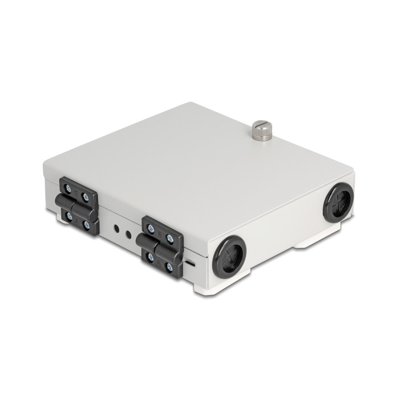 Delock LWL Wandbox für 4 x SC Simplex oder LC Duplex Adapter Metallgehäuse