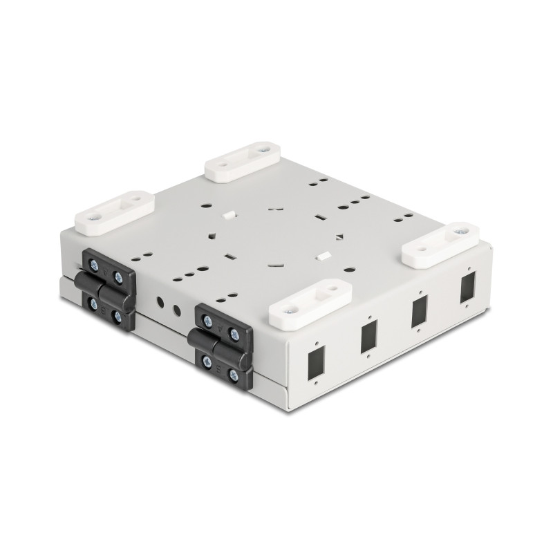 Delock LWL Wandbox für 4 x SC Simplex oder LC Duplex Adapter Metallgehäuse