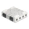 Delock LWL Wandbox für 4 x SC Simplex oder LC Duplex Adapter Metallgehäuse