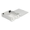 Delock LWL Wandbox für 4 x SC Simplex oder LC Duplex Adapter Metallgehäuse