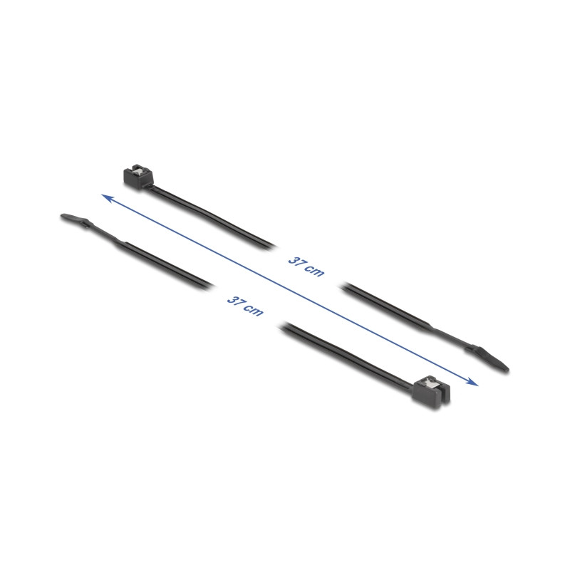 Delock Kabelbinder selbstschneidend L 370 x B 4,8 mm 50 Stück schwarz