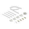 Delock LWL Wandbox für 4 x SC Simplex oder LC Duplex Adapter Metallgehäuse