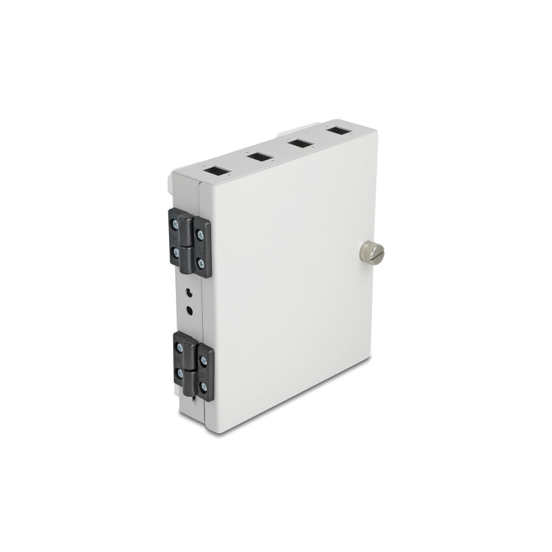 Delock LWL Wandbox für 4 x SC Simplex oder LC Duplex Adapter Metallgehäuse