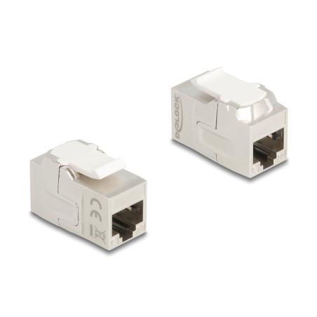 Delock Keystone Modul Kupplung RJ45 Buchse zu RJ45 Buchse Cat.6A geschirmt