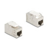 Delock Keystone Modul Kupplung RJ45 Buchse zu RJ45 Buchse Cat.6A geschirmt