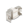 Delock Keystone Modul Slim RJ45 Buchse zu LSA Cat.6A geschirmt 180° werkzeugfrei