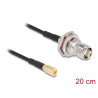 Delock Antennenkabel TNC Buchse zu SMB Stecker RG-174 20 cm