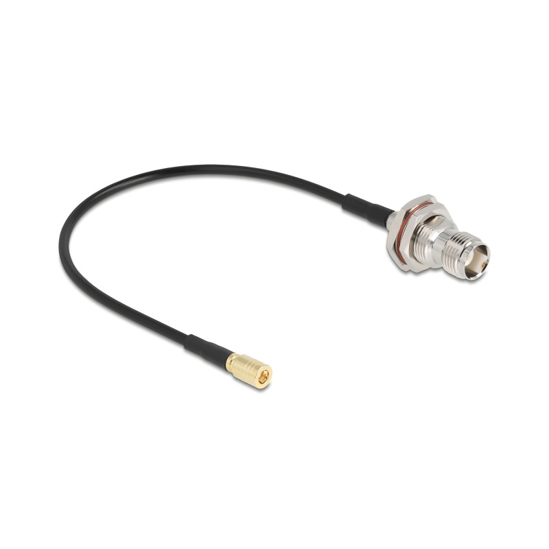 Delock Antennenkabel TNC Buchse zu SMB Stecker RG-174 20 cm
