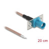 Delock Antennenkabel FAKRA Z Buchse zu offenen Kabelenden RG-316 20 cm 2 vorgestanzte Löcher
