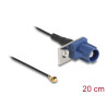Delock Antennenkabel FAKRA C Stecker zu MHF® I Stecker 1,13 - 20 cm 1 vorgestanztes Loch