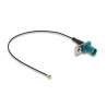 Delock Antennenkabel FAKRA Z Stecker zu MHF® I Stecker 1,13 - 20 cm 2 vorgestanztes Loch
