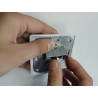 Delock Keystone Modul Kupplung RJ45 Buchse zu RJ45 Buchse Cat.6A mit Metall Latch und Clip, geschirmt