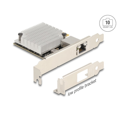 Delock PCI Express x4 Netzwerkkarte 10 Gigabit LAN 1 x RJ45 AQC107S