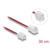 Delock Lüfter Verlängerungskabel JST Stecker zu Buchse 2 Pin, Steckerlänge 7 mm, 30 cm
