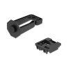 Delock Kabelbügel 70 x 24 mm mit Montageplatte zur Hutschienenbefestigung schwarz