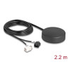 Delock 4G GNSS Antenne 1 x FAKRA A + 1 x FAKRA B Buchse 2 dBi / 28 dB 2,2 m RG-174 omnidirektional Dachmontage schwarz outdoor