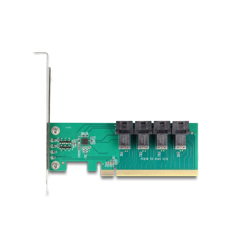 Delock PCI Express x16 Karte zu 4 x intern SFF-8643 NVMe - Bifurcation - Low Profile Formfaktor