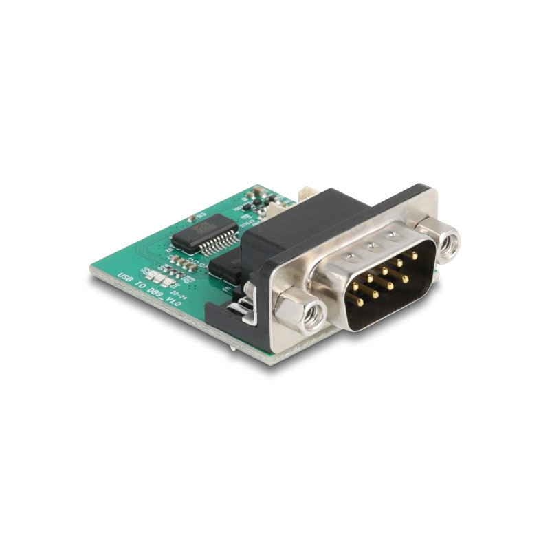 Delock USB auf RS-232 Konverter FTDI FT231XS USB 2.0 Pfostenstecker zu D-Sub 9 Stecker Kabel 30 cm