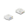 Delock Keystone Modul RJ45 Buchse zu LSA Cat.6 UTP mit Verschlussclip und kabelbinderfrei